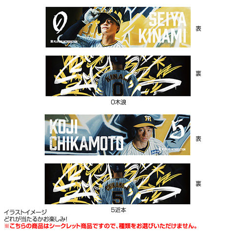 阪神タイガース 選手フォトタオル 2025 門別啓人 阪神タイガース 門別