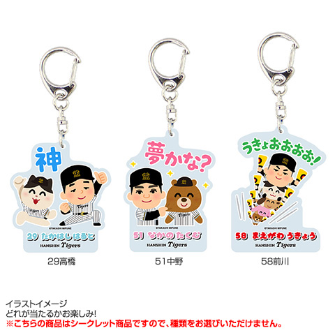 全9種）いらすとや シークレットアクリルキーホルダー - 阪神