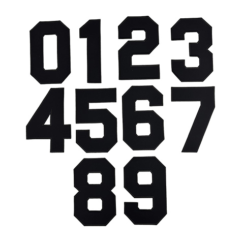 くらげ　野球応援ワッペン背番号3桁 背番号ワッペン（0～9）【二桁用】黒×黒 - 阪神タイガース公式