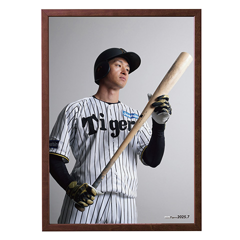 阪神タイガースT-SHOP受注生産限定直筆サイン入りフォトファイル T-SHOP限定】月刊タイガース表紙写真パネル 2025年7月号☆受注