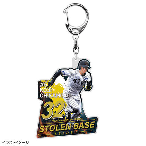 2025年 近本選手 盗塁王記念 キーホルダー☆受注生産品☆ - 阪神