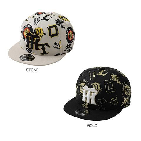 9FIFTY(TM)キャップ】HANTIG 26 ALLOVER PRT BLACK＜NEW ERA＞ - 阪神
