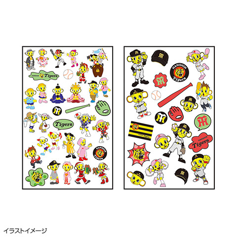 ぷくぷくシール　野球　歴代ユニフォーム　阪神　希少　セ・リーグ　ドロップシール ぷくぷくシール（2枚セット）4 - 阪神タイガース公式オンライン