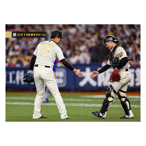 ブロマイド 3/31 T-DB No.4 13岩崎、12坂本 - 阪神タイガース公式