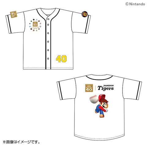 阪神タイガース スーパーマリオブラザーズ40周年 ベースボールシャツ L 阪神タイガース スーパーマリオブラザーズ40周年 ベースボールシャツ L
