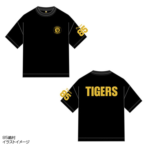 T-SHOP限定】GOLDタイガースロゴTシャツ ブラック☆受注生産品