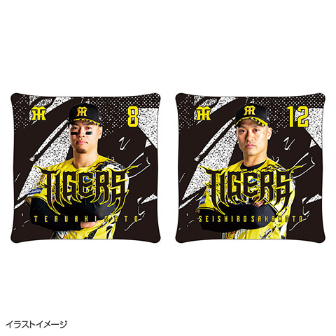 梓渝 网易严选コラボグッズ T-SHOP限定】ウル虎の夏2026 スクエアクッション☆受注生産品☆ - 阪神