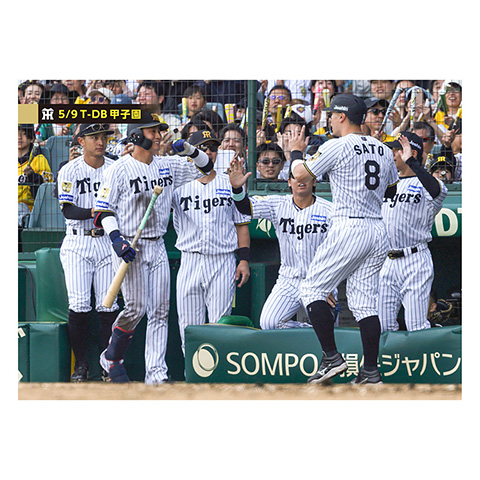 ブロマイド 5/9 T-DB No.4 8佐藤（輝明）、0木浪、4熊谷 - 阪神