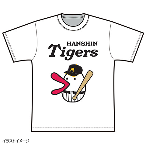 阪神タイガース　Tシャツ　コラボ　即完売　特大HTロゴ ハチエモン コラボTシャツ2026 - 阪神タイガース公式オンライン
