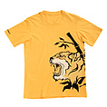 YB　和柄Ｔシャツ（虎吠）　イエロー　メンズ