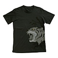 YB　和柄Ｔシャツ（虎吠）　チャコール　メンズ