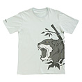 YB　和柄Ｔシャツ（虎吠）　ペールブルー　メンズ