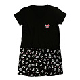 YB　モノグラムロングＴシャツ　ブラック　レディース
