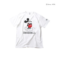 ミッキーマウス（BASEBALL）阪神タイガース Tシャツ（ホワイト）【KIDS】