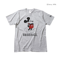 ミッキーマウス（BASEBALL）阪神タイガース Tシャツ（杢グレー）