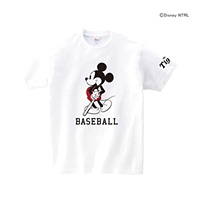 【SALE】2021　ミッキーマウス（BASEBALL）阪神タイガース　Tシャツ（ホワイト）【KIDS】