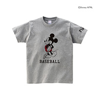 2021　ミッキーマウス（BASEBALL）阪神タイガース　Tシャツ（杢グレー）