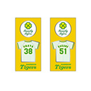Family with Tigers2023 ピンバッジ2個セット★受注生産品★