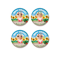 （全12種）HappySummer シークレット丸型缶バッジ
