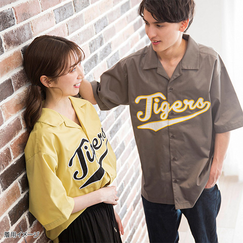Tigersロゴアップリケ開襟シャツ - 阪神タイガース公式