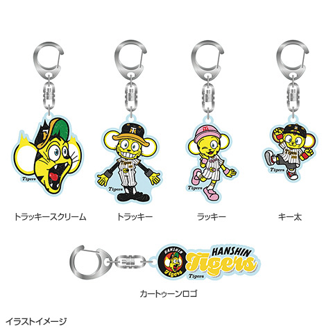 SALE】カートゥーンタイガースアクリルキーホルダー - 阪神