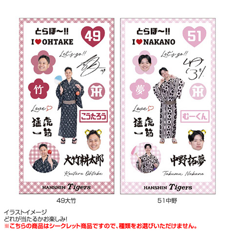 (全14種)シークレット浴衣シール入りチケットファイル|阪神タイガース公式オンラインショップ T-SHOP