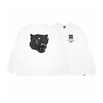 “Black Tiger”L/S T-shirt white