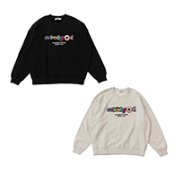 MILKFED.×TIGERS COLORFUL LOGO CREWNECK SWEAT TOP