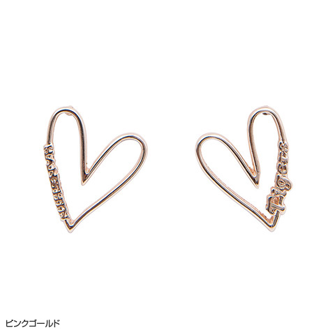 ハート ゴールド（金色）系 CHANEL(シャネル) ピアス(レディース