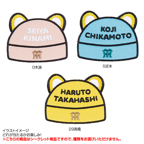 全12種）シークレットトラ耳刺繍ワッペンステッカー - 阪神タイガース