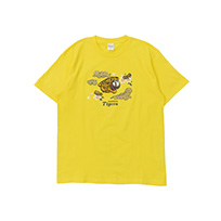 和柄モチーフスーパー立体プリントTシャツ