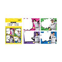 吹き出し選手ふせんセット　2梅野・8佐藤（輝明）・27伊藤（将司）・41村上