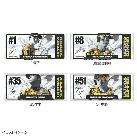 ウル虎の夏2025 グラフィックデザイン 選手フェイスタオル