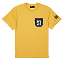 ★ファンクラブ限定★Tigers×江坂ジーンズ 90周年ロゴ・ナンバー入りデニムポケットTシャツ（イエロー）