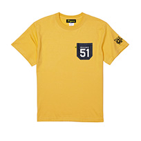 ★ファンクラブ限定★Tigers×江坂ジーンズ 90周年ロゴ・ナンバー入りデニムポケットTシャツ（イエロー）