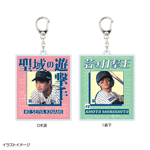 阪神タイガース 2023 優勝 日本一 記念 アクリルキーホルダー 2