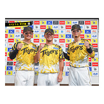 ブロマイド 7/13 T-S No.5　1森下、8佐藤（輝明）、27伊藤（将司）