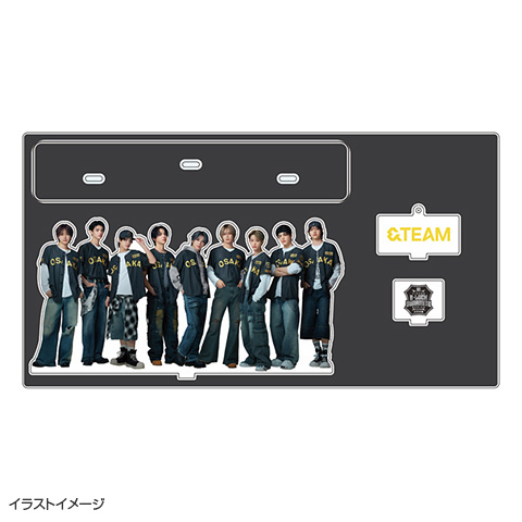 &TEAM✖️阪神タイガース　グッズ　うちわ　アクスタ　セット　新品未開封 &TEAM 阪神タイガースコラボ うちわ アクスタ クリアファイル