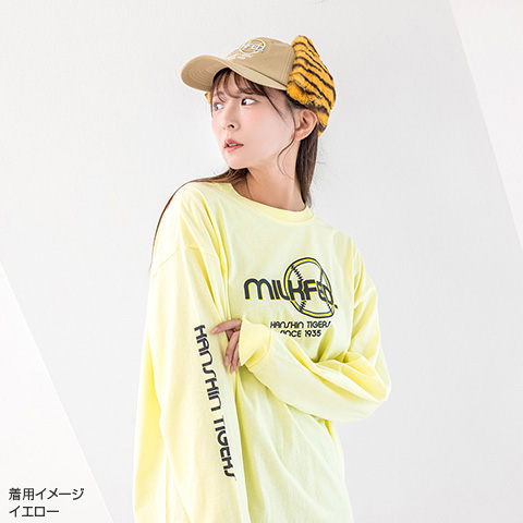 応援グッズ guddy4978 MILKFED.×TIGERS BALL LOGO L/S TEE - 阪神タイガース公式