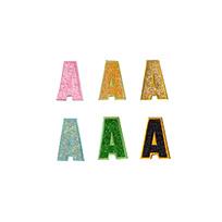アルファベットワッペン グリッター （A～Z）