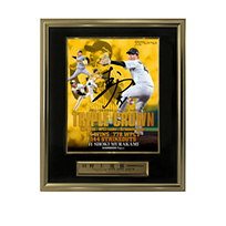 【T-SHOP限定】41.村上頌樹投手 JERAセントラル・リーグ2025 最多勝＆最高勝率＆最多奪三振 タイトル獲得記念 直筆サイン入りフォトパネル【BBM】★受注生産品★