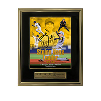 【T-SHOP限定】5.近本光司選手 JERAセントラル・リーグ2025 最多盗塁タイトル獲得記念 直筆サイン入りフォトパネル【BBM】★受注生産品★
