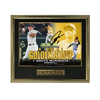 【T-SHOP限定】1.森下翔太選手 2025三井ゴールデン・グラブ賞受賞記念 直筆サイン入りA3フォト特大パネル【BBM】★受注生産品★