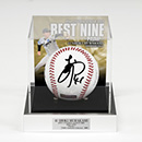 【T-SHOP限定】41.村上頌樹投手 2025ベストナイン受賞記念 直筆サイン入りボール（観賞用特製ケース付）【BBM】★受注生産品★