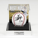 【T-SHOP限定】12.坂本誠志郎選手 2025ベストナイン受賞記念 直筆サイン入りボール（観賞用特製ケース付）【BBM】★受注生産品★