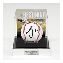 【T-SHOP限定】5.近本光司選手 2025ベストナイン受賞記念 直筆サイン入りボール（観賞用特製ケース付）【BBM】★受注生産品★