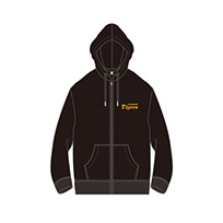 GOLDプリントフルジップパーカー ブラック★受注生産品★