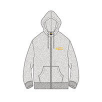 GOLDプリントフルジップパーカー グレー★受注生産品★