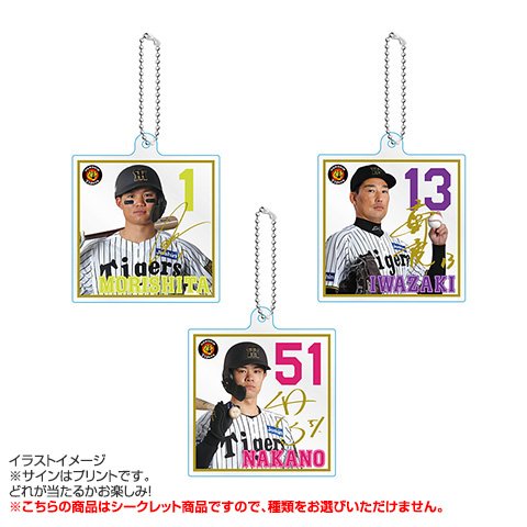 SALE】（全16種）シークレットアクリルサイン色紙チャーム - 阪神
