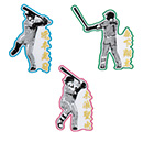 選手ゴールドシルエットワッペン